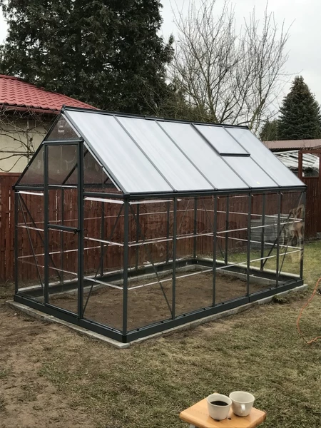 Szklarnia z poliwęglanu Hybrid 1,85 x 3,06 m Palram szara